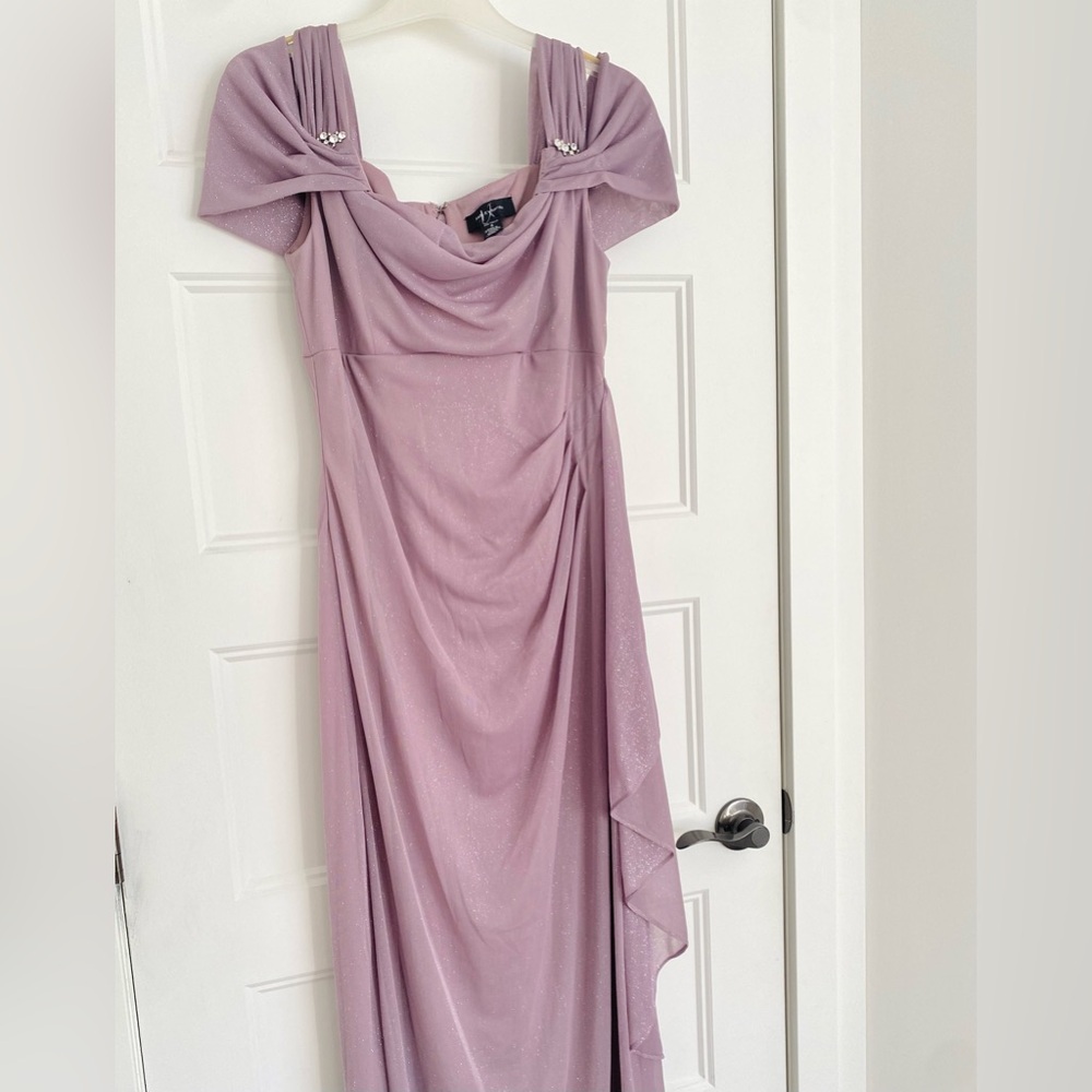 🆕 R&M Richards Dusty Lilac Party Bridesmaid Prom Dress Gown Size 6 / 8